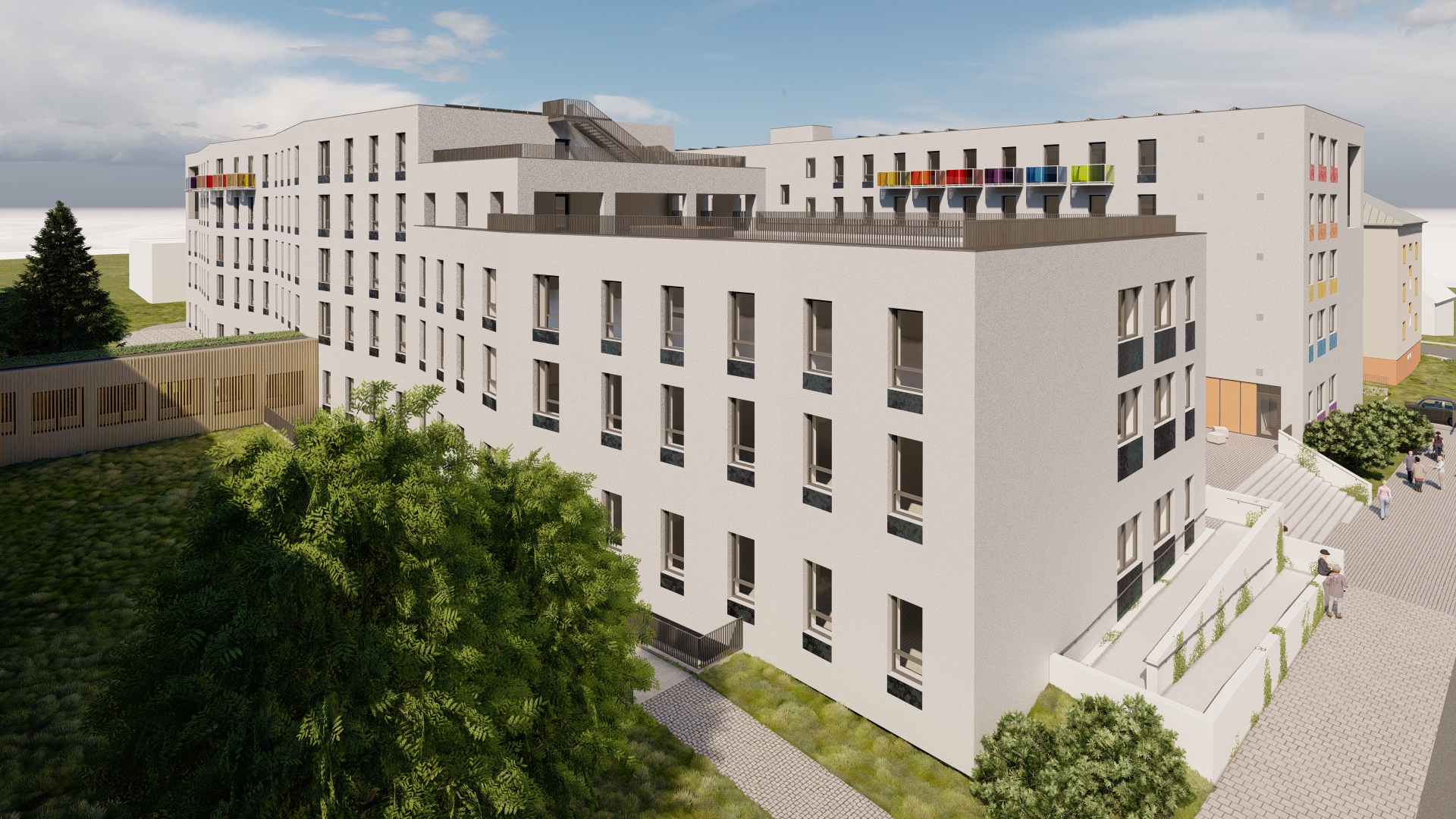 Budoucí podoba moderních vysokoškolských kolejí Ostravské univerzity. Zdroj: OSU